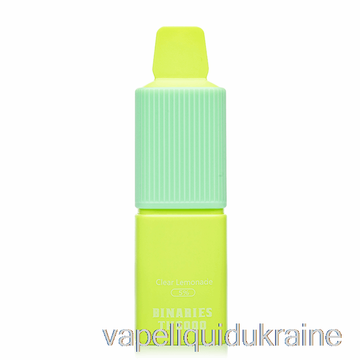 Vape Liquid Ukraine Horizon Binaries TH6000 Disposable Clear Lemonade